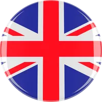 UK flag round 3d
